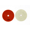 China Sharp type wet grinding white 100mm diamond polishing pad